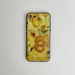 【iPhone14〜6全機種対応】ひまわり　ゴッホ　油絵風　スマホケース
