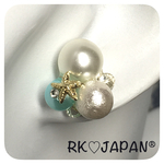 RK♡送料無料☆海のブルーの世界☆ピアス