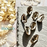 4個＊20×14㎜ シルバーボタン シャンクボタン 変形