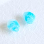 春空ふわり〔ノンホールピアス / イヤリング /チタンピアス/シンプル / レジン鉱石〕       