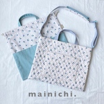 【benjyamin様専用販売】ブルーチェリーのレッスンバッグ&お着替え袋セット