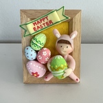 粘土のイースター飾り❗️happy Easter❗️うさぎのイースター飾り❗️
