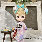 大人ピンク四季花お振袖セット