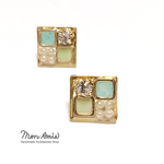 【送料無料】再販!! 4 color Cube Pierce（グリーン）