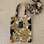 おでかけミニトート　北欧suuri kukka  ブラックマスタード