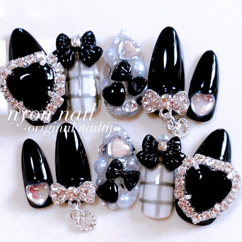 オーダーネイルチップ♡くすみピンクフレンチガーリー量産型推し