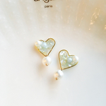 【再販】シェル♡ピアス♡ミント