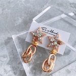 《今だけ¥120割引》ビジュースター×ゴールド [ピアス/イヤリング]