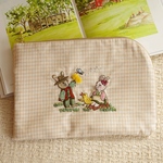 うさぎ刺繍の収納ポーチ