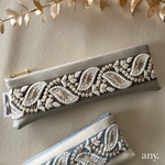 new✨インド刺繍リボンの大人ペンケース beige♡