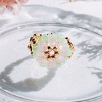 ビーズリング＊桜水晶❁*｡.