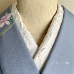 洗える半衿  ぽこぽこリーフ【1点のみ】