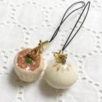 【mina-shu様専用】シュウマイと肉まんのミニチュアフードなストラップ