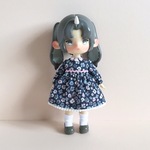 アンティーユドール・ワンピースセット・ネイビー&ピンク