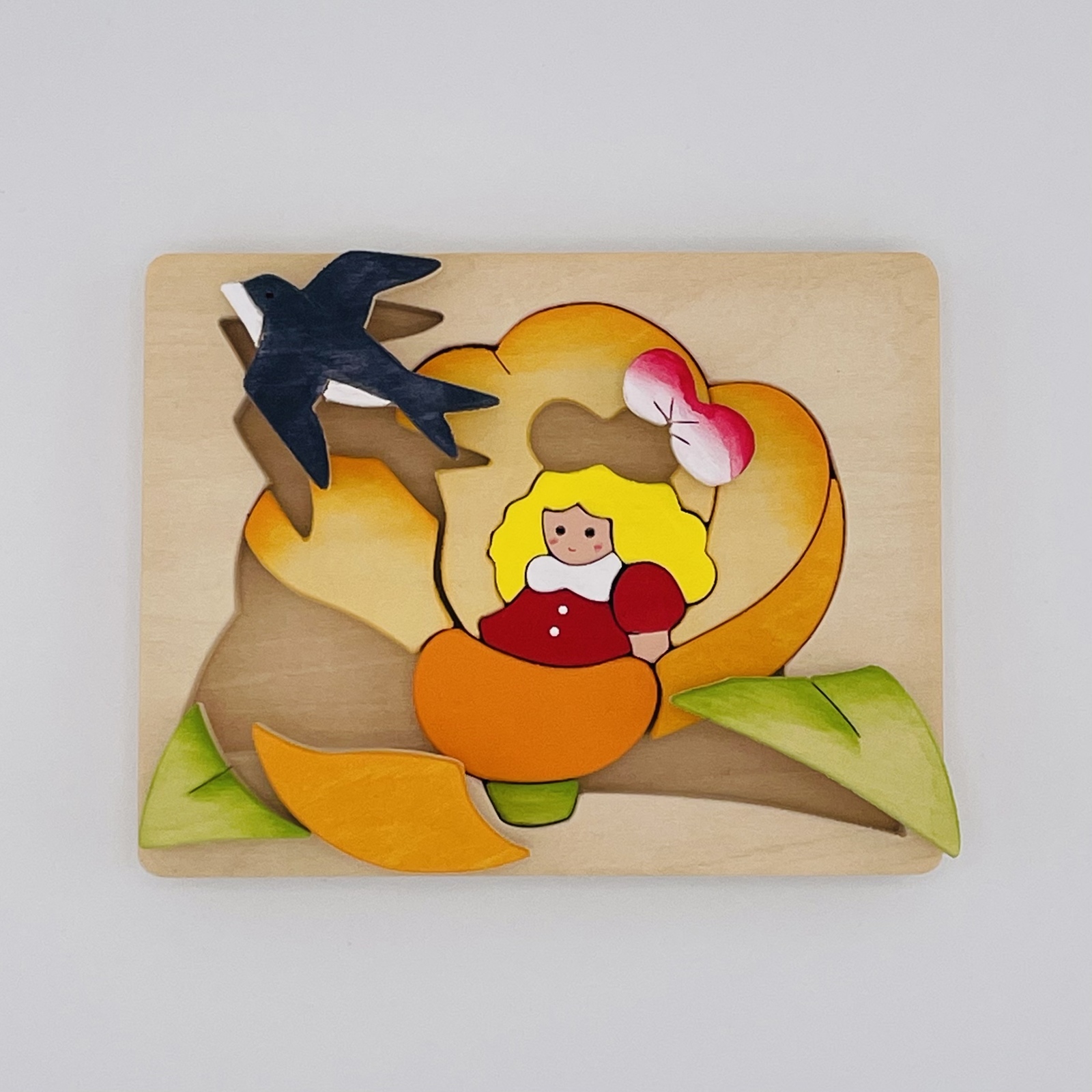おやゆびひめ 木製パズル 木製パズル おやゆび姫 - あしたば作業所 | minne byGMOペパボ 国内