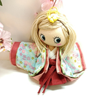 小袿姿(十二単風) イーマリーちゃん着物 水色系