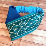 インド刺繍リボンのクロスターバン