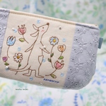 【カンガルー刺繍ポーチ】再販