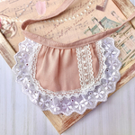 22㎝ 27㎝ドール　ふりふりミニエプロン　くすみピンク