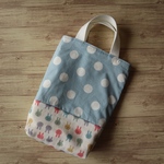 min7310様専用ページ　うさぎのお道具袋（キルティング）水色