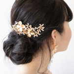【受注生産品】ヘッドドレス＆ピアスorイヤリング　ウェディング　ブライダル　アクセサリー　前撮り　ロケ　二次会