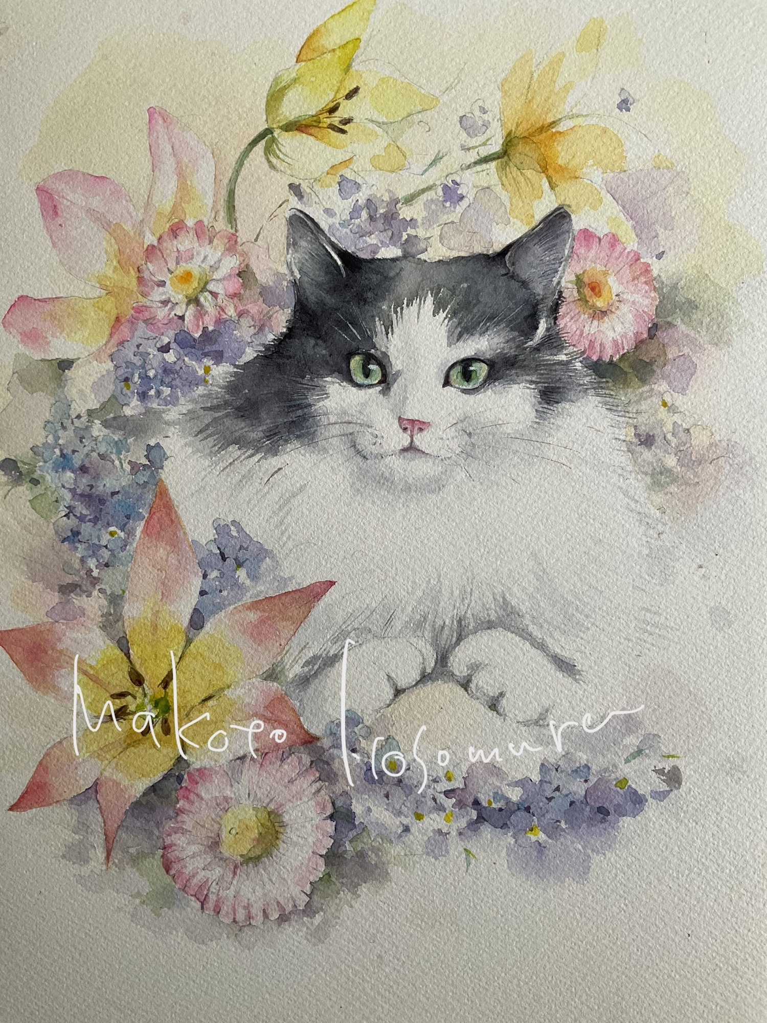 羊 悪魔 ヤギ 原画 絵画 アート インテリア 画家 水彩画 動物