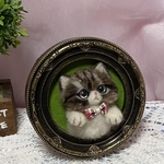 羊毛フェルト　ネコスタンド