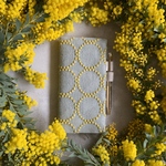ほぼ日手帳　weeks カバー　mimosa tambourine  mina perhonen
