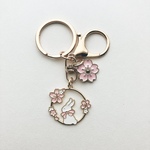 うさぎの桜輪キーホルダー