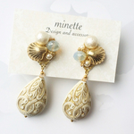 antique drop マーメイドシェルピアス