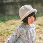 《kids》コットンバケットハット ミルクコーヒー 50〜54㎝