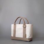 Mslim   カフェオレ×生成    トートバッグ  帆布