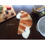 ぎゅーっとするフレンチブルドッグさん親子のコースター