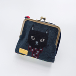 2452★【お取り置き】cookie337様★ちょこっとがま口財布　ネコ