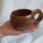 yon-mimi 様注文作品　神代ケヤキの一木彫りコーヒーカップ
