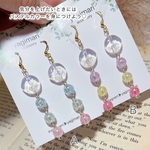 【ピアス イヤリング】全品送料無料‼︎  パステルカラー シンプルアクセサリー  ちゅるんｯアクセサリー 春コーデ ピンク パープル クリア