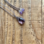 アメトリンのマクラメネックレス