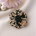【送料無料】ヘアゴム　インド刺繍リボンヘアゴム　ビーズヘアゴム　ヘアアクセサリー