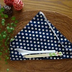 コンパクトになる箸入れ♪ネイビー×小花柄♪