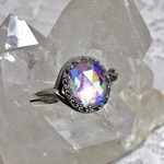 【水晶×レジン】暁の虹『石術唱輪・詠彩煌』桜舞