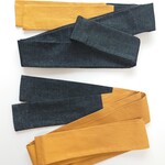 角帯　子供用　【マスタードイエロー】【ブラックデニム】