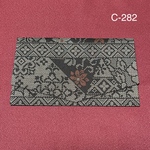 C-281着物リメイク 大島紬  　慶弔両用袱紗