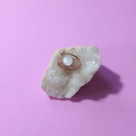 【再販】ムーンストーン 天然石 オープン ピンキーリング