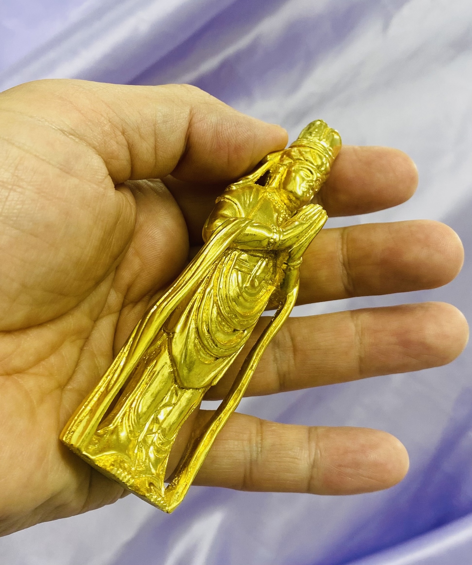 普賢菩薩立像（黄楊 純金箔貼り仕上） 【公式通販】