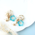 丘の上のネモフィラ　ピアス&イヤリング