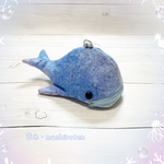 【手染め布】クジラさんポーチ No.1