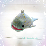   【手染め布】クジラさんポーチ No.5