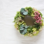 （y様オーダー品）紫陽花とユーカリのリース