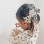 【送料無料】Daisy刺繍生地　ヘアゴム　(シングル・ツイン)