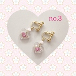 桜とハートのイヤリング no.3